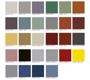 Epoxy Coating Colours